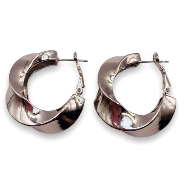 Arracadas Twist Large Silver