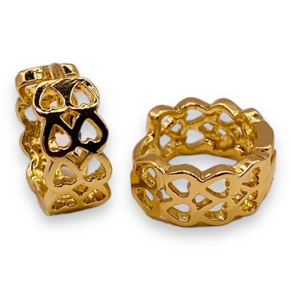 Golden Heart Huggie
