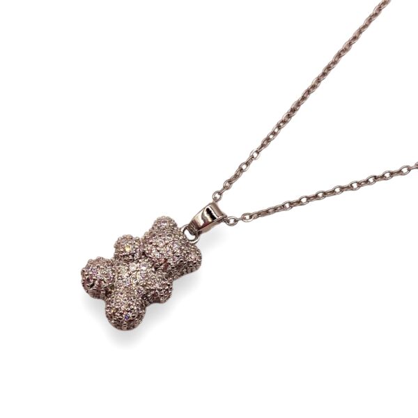 Collar Silver Bling Bear