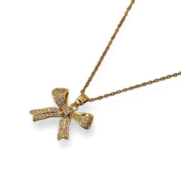 Golden Bow Necklace