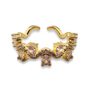 Golden Curl Ring
