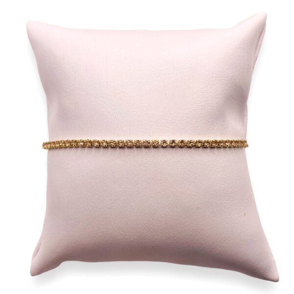 Gold Stone Tennis Bracelet