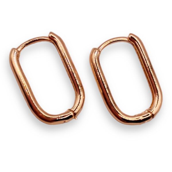 Oval Hoops Rose Gold