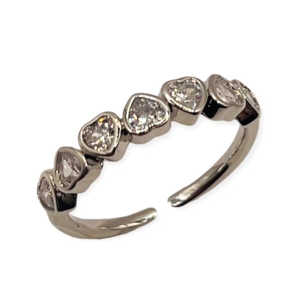 Anillo Heart Sealed Silver