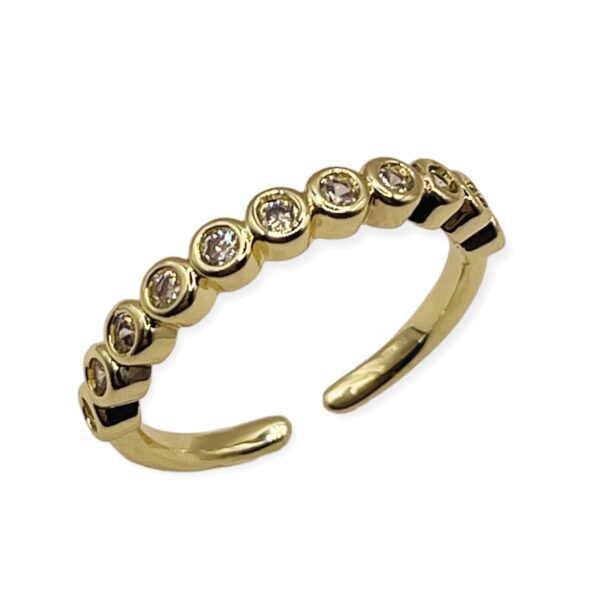 Anillo Zirconias Gold