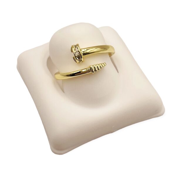 Anillo Clavo Dupe Stone Gold