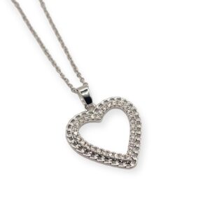 Collar Corazón Tejido