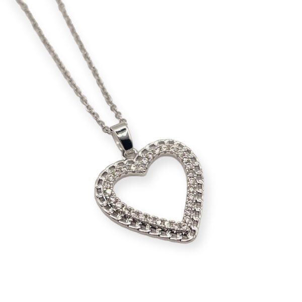 Collar Corazón Tejido