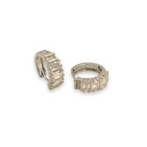 Hoops Bling Bling Silver