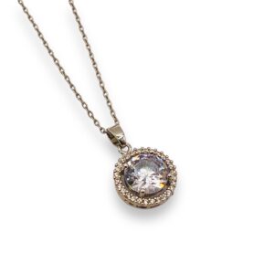 Collar Zirc Lux Silver