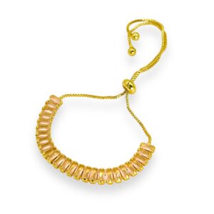 Brazalete Tenis Cuarzo Rosa